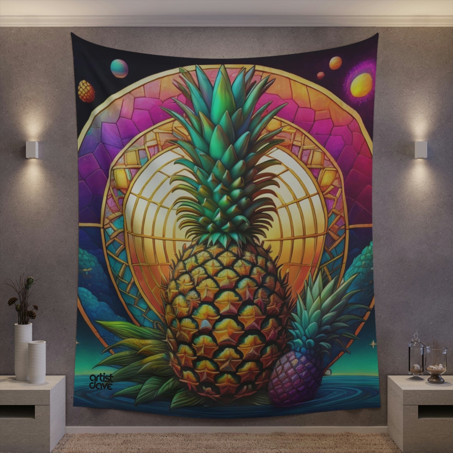 A.D. "Stained Glass" Wall Tapestry
