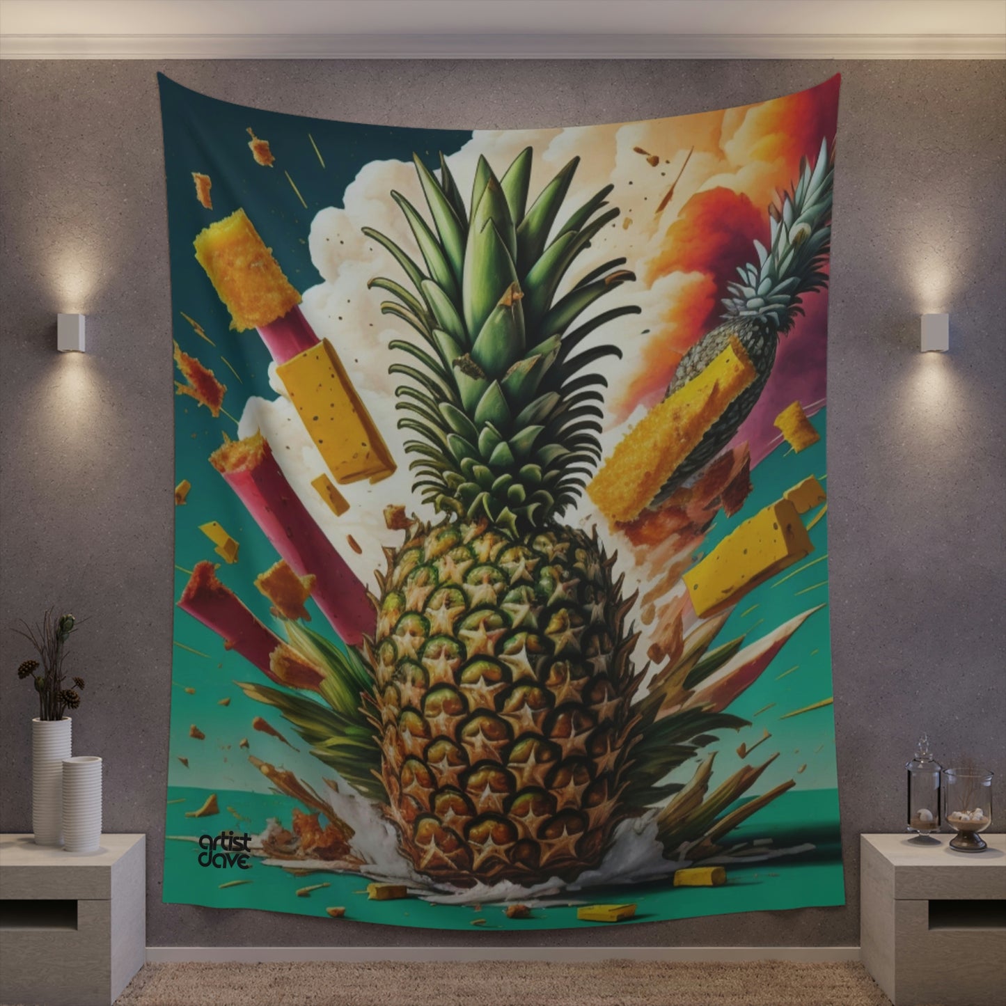 A.D. "Action Packed" Forbidden Fruit Wall Tapestry