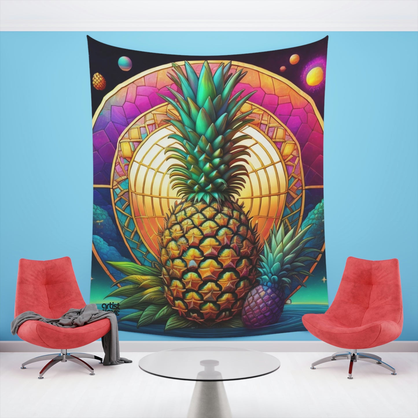 A.D. "Stained Glass" Wall Tapestry