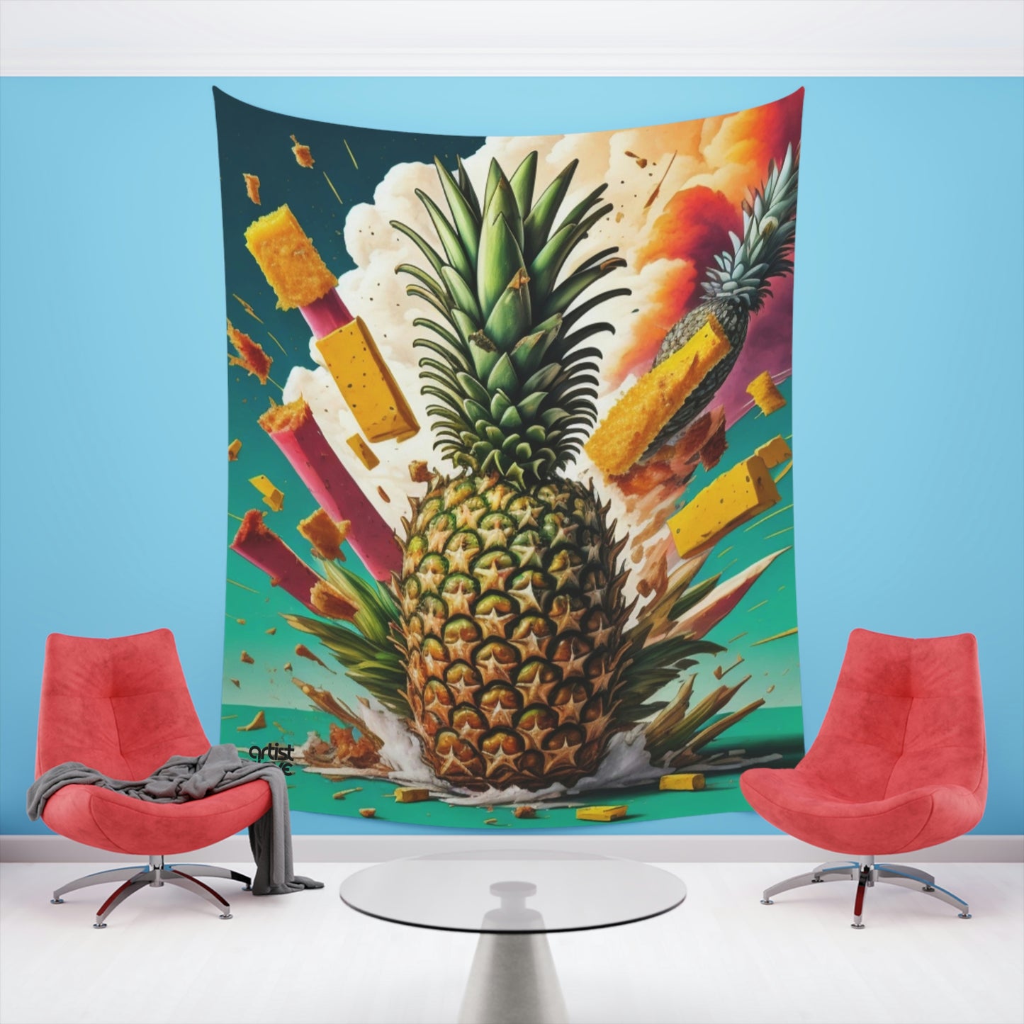 A.D. "Action Packed" Forbidden Fruit Wall Tapestry